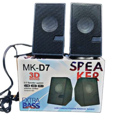 New Mk D7 3D Multimedia Speaker Mini USB Port for Computer, Laptop, Mobile, TV, and Card/TV Support